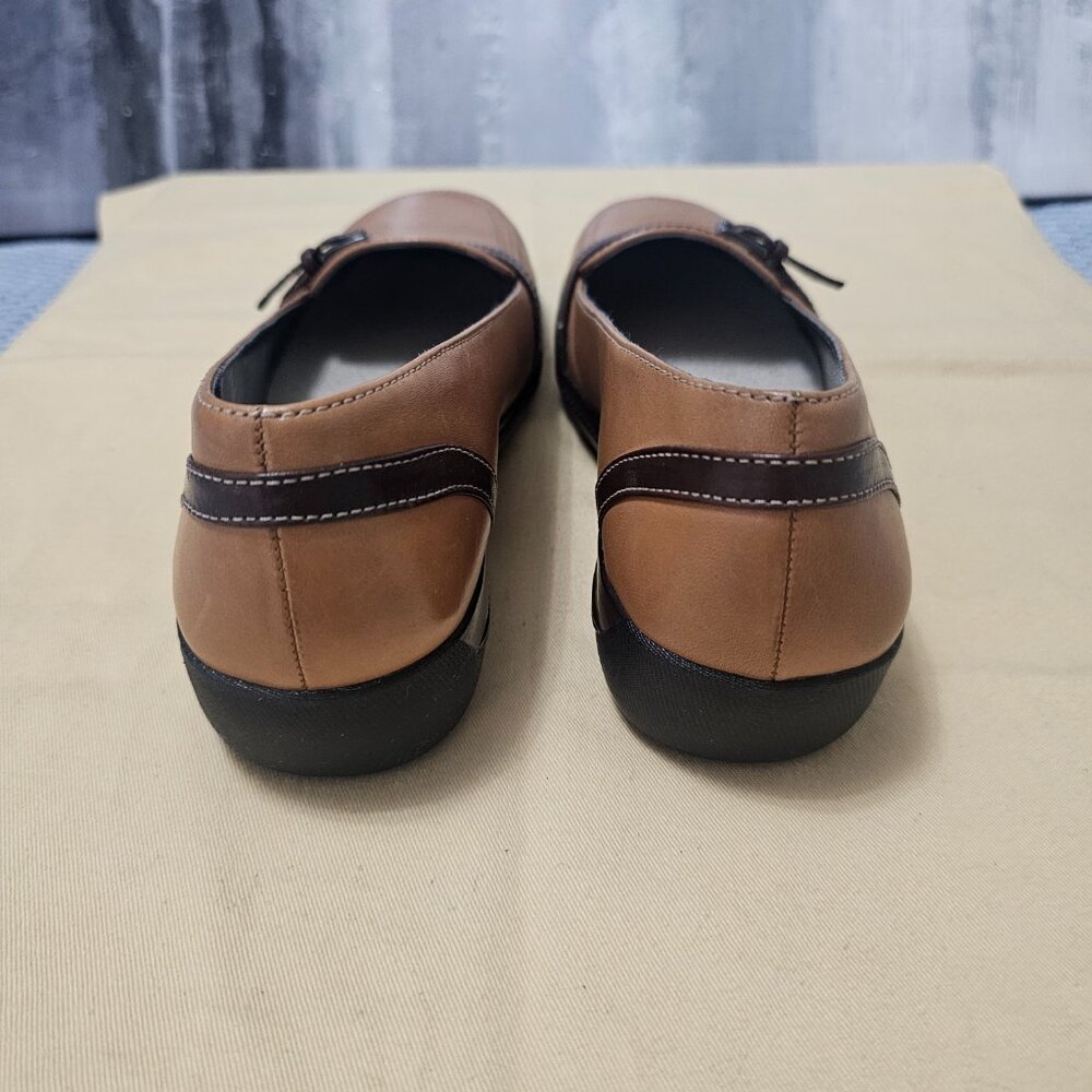NWOT Rockport Women's Tan Brown Leather Buckle Loafers Slip On Shoes Size 6 - Picture 5 of 6